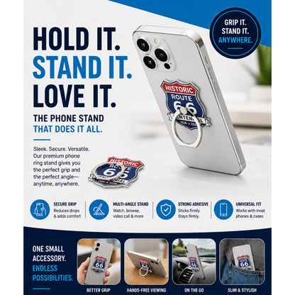 Route 66 Centennial Phone Ring Stand – Bulk Wholesale Orders