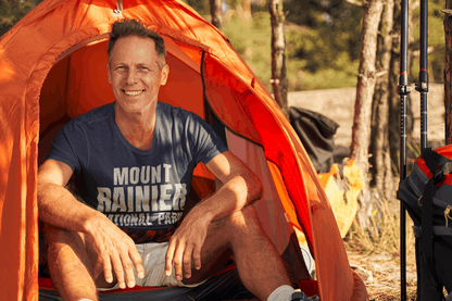 Mount Rainier Topographic Map National Park Unisex Fit Soft T-Shirt